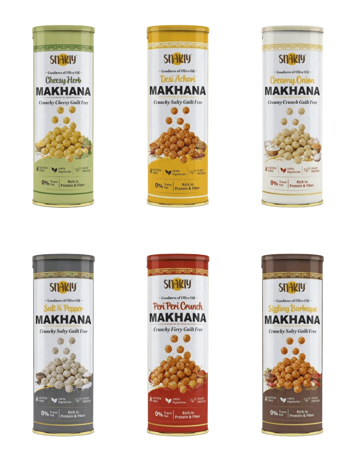 Snakiy makhana assortment pouches